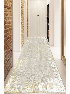 Napoli Home Dijital Baskılı Kaymaz Taban Yıkanabilir Modern Yolluk ve Koridor Halısı NDU-HT-112