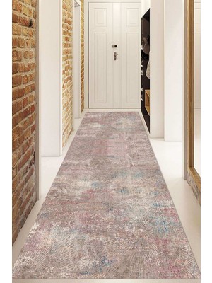 Napoli Home Dijital Baskılı Kaymaz Taban Yıkanabilir Modern Yolluk ve Koridor Halısı NDU-HT-136