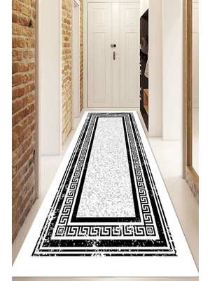 Napoli Home Dijital Baskılı Kaymaz Taban Yıkanabilir Modern Yolluk ve Koridor Halısı NDU-HT-1533