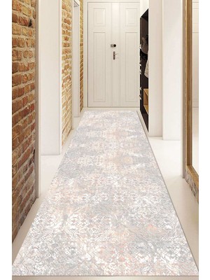 Dijital Baskılı Kaymaz Taban Yıkanabilir Modern Yolluk ve Koridor Halısı NDU-HT-385