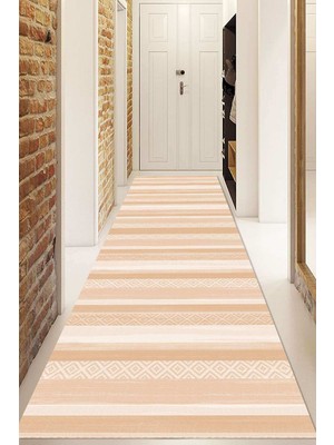 Napoli Home Dijital Baskılı Kaymaz Taban Yıkanabilir Modern Yolluk ve Koridor Halısı NDU-HT-1008