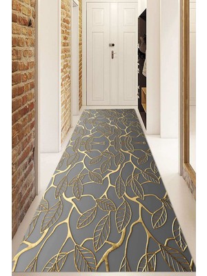 Napoli Home Dijital Baskılı Kaymaz Taban Yıkanabilir Modern Yolluk ve Koridor Halısı NDU-HS-224