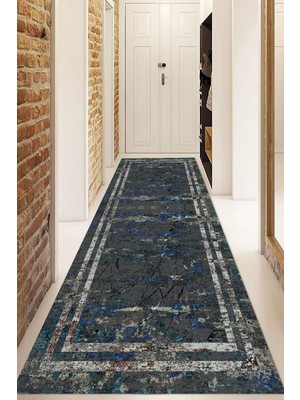 Napoli Home Dijital Baskılı Kaymaz Taban Yıkanabilir Modern Yolluk ve Koridor Halısı NDU-HY-1266