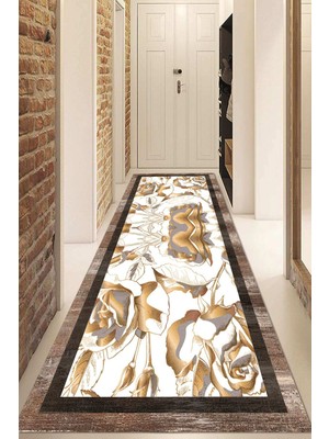 Napoli Home Dijital Baskılı Kaymaz Taban Yıkanabilir Modern Yolluk ve Koridor Halısı NDU-HS-290