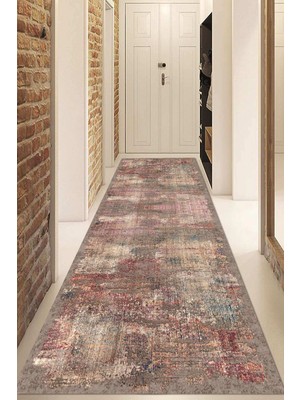 Napoli Home Dijital Baskılı Kaymaz Taban Yıkanabilir Modern Yolluk ve Koridor Halısı NDU-HT-134
