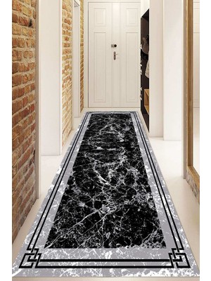Napoli Home Dijital Baskılı Kaymaz Taban Yıkanabilir Modern Yolluk ve Koridor Halısı NDU-HS-298