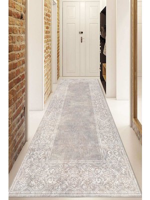 Dijital Baskılı Kaymaz Taban Yıkanabilir Modern Yolluk ve Koridor Halısı NDU-HT-372
