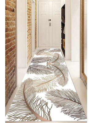 Napoli Home Dijital Baskılı Kaymaz Taban Yıkanabilir Modern Yolluk ve Koridor Halısı NDU-HT-312