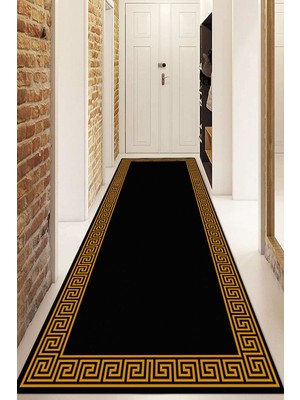 Dijital Baskılı Kaymaz Taban Yıkanabilir Modern Yolluk ve Koridor Halısı NDU-HS-416