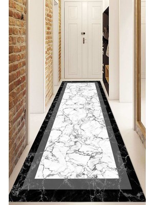 Napoli Home Dijital Baskılı Kaymaz Taban Yıkanabilir Modern Yolluk ve Koridor Halısı NDU-HT-809