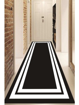Dijital Baskılı Kaymaz Taban Yıkanabilir Modern Yolluk ve Koridor Halısı NDU-HS-530