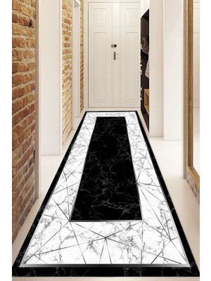 Napoli Home Dijital Baskılı Kaymaz Taban Yıkanabilir Modern Yolluk ve Koridor Halısı NDU-HT-656