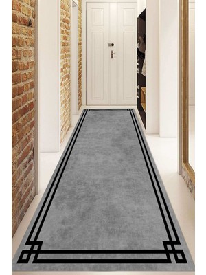 Napoli Home Dijital Baskılı Kaymaz Taban Yıkanabilir Modern Yolluk ve Koridor Halısı NDU-HT-431