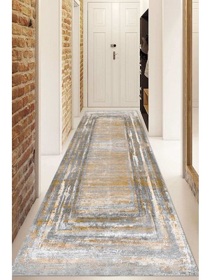 Napoli Home Dijital Baskılı Kaymaz Taban Yıkanabilir Modern Yolluk ve Koridor Halısı NDU-HY-1297