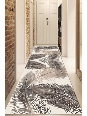 Napoli Home Dijital Baskılı Kaymaz Taban Yıkanabilir Modern Yolluk ve Koridor Halısı NDU-HY-1365