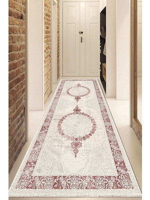 Napoli Home Dijital Baskılı Kaymaz Taban Yıkanabilir Modern Yolluk ve Koridor Halısı NDU-HT-505