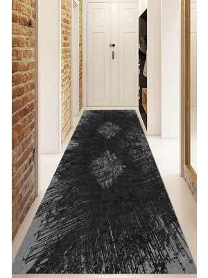 Dijital Baskılı Kaymaz Taban Yıkanabilir Modern Yolluk ve Koridor Halısı NDU-HT-470