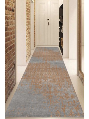 Dijital Baskılı Kaymaz Taban Yıkanabilir Modern Yolluk ve Koridor Halısı NDU-HS-211