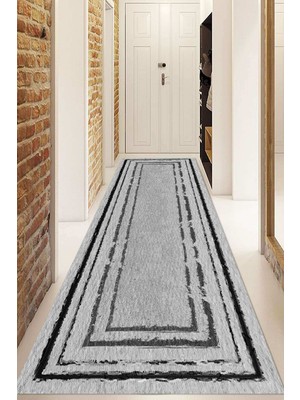 Dijital Baskılı Kaymaz Taban Yıkanabilir Modern Yolluk ve Koridor Halısı NDU-HY-1303
