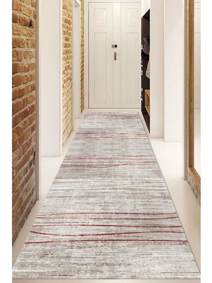 Dijital Baskılı Kaymaz Taban Yıkanabilir Modern Yolluk ve Koridor Halısı NDU-HT-701