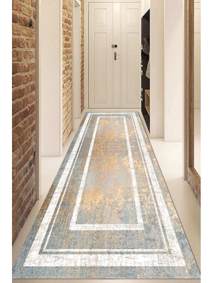 Napoli Home Dijital Baskılı Kaymaz Taban Yıkanabilir Modern Yolluk ve Koridor Halısı NDU-HS-260