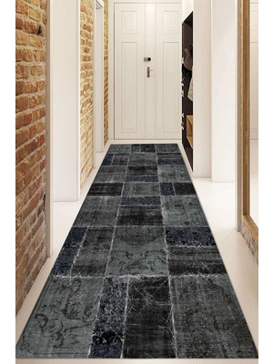 Napoli Home Dijital Baskılı Kaymaz Taban Yıkanabilir Modern Yolluk ve Koridor Halısı NDU-HT-922