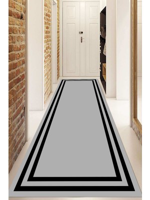Dijital Baskılı Kaymaz Taban Yıkanabilir Modern Yolluk ve Koridor Halısı NDU-HT-527