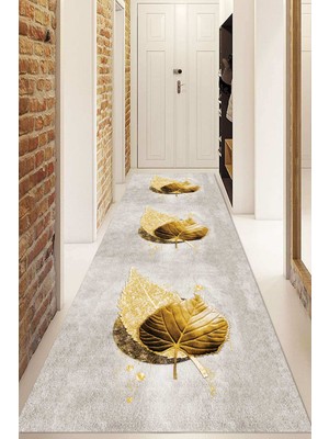 Dijital Baskılı Kaymaz Taban Yıkanabilir Modern Yolluk ve Koridor Halısı NDU-HY-1273