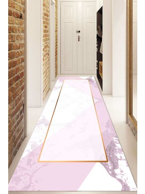 Napoli Home Dijital Baskılı Kaymaz Taban Yıkanabilir Modern Yolluk ve Koridor Halısı NDU-HS-268
