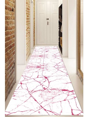 Dijital Baskılı Kaymaz Taban Yıkanabilir Modern Yolluk ve Koridor Halısı NDU-HT-421