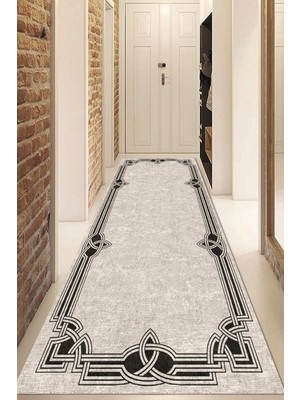 Napoli Home Dijital Baskılı Kaymaz Taban Yıkanabilir Modern Yolluk ve Koridor Halısı NDU-HT-236