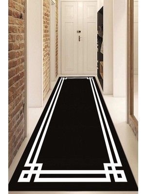 Napoli Home Dijital Baskılı Kaymaz Taban Yıkanabilir Modern Yolluk ve Koridor Halısı NDU-HS-518