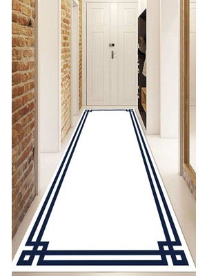 Napoli Home Dijital Baskılı Kaymaz Taban Yıkanabilir Modern Yolluk ve Koridor Halısı NDU-HT-436