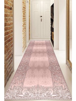 Dijital Baskılı Kaymaz Taban Yıkanabilir Modern Yolluk ve Koridor Halısı NDU-HT-349