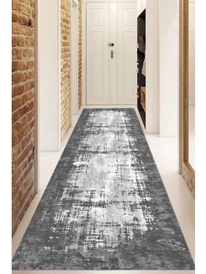 Dijital Baskılı Kaymaz Taban Yıkanabilir Modern Yolluk ve Koridor Halısı NDU-HS-555