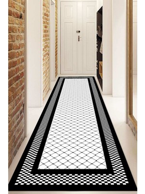 Napoli Home Dijital Baskılı Kaymaz Taban Yıkanabilir Modern Yolluk ve Koridor Halısı NDU-HS-525
