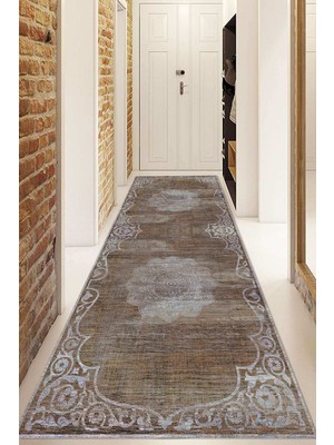 Napoli Home Dijital Baskılı Kaymaz Taban Yıkanabilir Modern Yolluk ve Koridor Halısı NDU-HY-1331