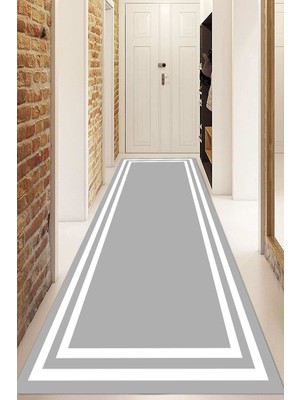 Dijital Baskılı Kaymaz Taban Yıkanabilir Modern Yolluk ve Koridor Halısı NDU-HT-528