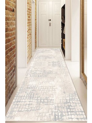 Napoli Home Dijital Baskılı Kaymaz Taban Yıkanabilir Modern Yolluk ve Koridor Halısı Ndu-Ht-87