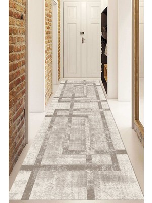 Napoli Home Dijital Baskılı Kaymaz Taban Yıkanabilir Modern Yolluk ve Koridor Halısı Ndu-Ht-94