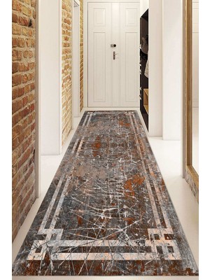 Dijital Baskılı Kaymaz Taban Yıkanabilir Modern Yolluk ve Koridor Halısı NDU-HY-1300