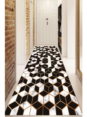 Napoli Home Dijital Baskılı Kaymaz Taban Yıkanabilir Modern Yolluk ve Koridor Halısı NDU-HS-285