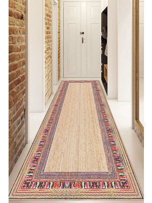 Dijital Baskılı Kaymaz Taban Yıkanabilir Modern Yolluk ve Koridor Halısı NDU-SD-322