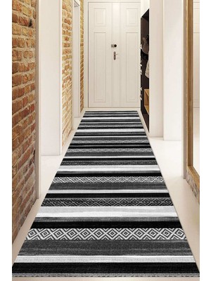 Napoli Home Dijital Baskılı Kaymaz Taban Yıkanabilir Modern Yolluk ve Koridor Halısı NDU-HT-1004