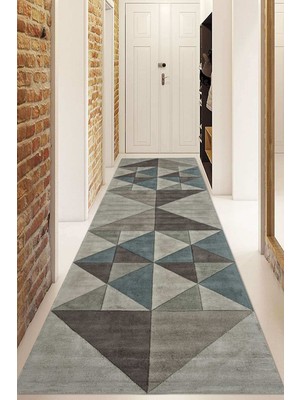 Napoli Home Dijital Baskılı Kaymaz Taban Yıkanabilir Modern Yolluk ve Koridor Halısı NDU-HY-1195