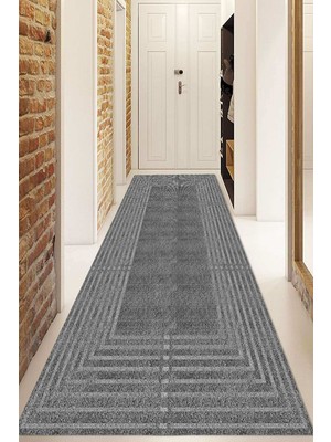 Dijital Baskılı Kaymaz Taban Yıkanabilir Modern Yolluk ve Koridor Halısı NDU-HY-1240