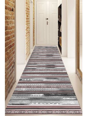 Napoli Home Dijital Baskılı Kaymaz Taban Yıkanabilir Modern Yolluk ve Koridor Halısı NDU-SD-240