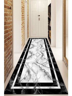 Napoli Home Dijital Baskılı Kaymaz Taban Yıkanabilir Modern Yolluk ve Koridor Halısı NDU-SD-501