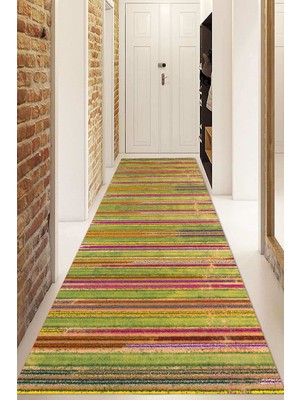 Dijital Baskılı Kaymaz Taban Yıkanabilir Modern Yolluk ve Koridor Halısı NDU-HT-969