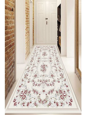 Napoli Home Dijital Baskılı Kaymaz Taban Yıkanabilir Modern Yolluk ve Koridor Halısı NDU-SD-478